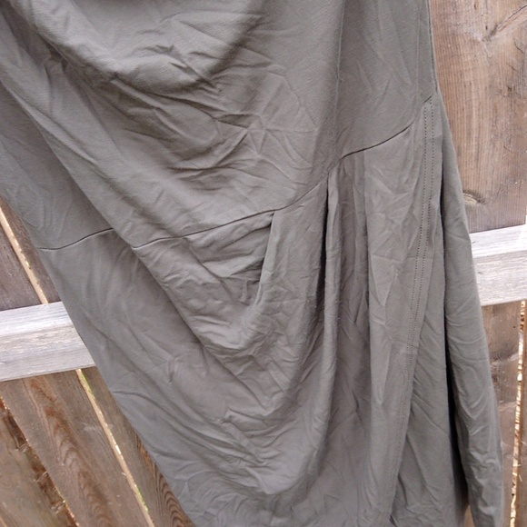 Pretty Garden One Shoulder Strap Tank Top Flowy Green Dress - Picture 7 of 16